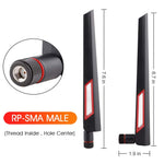 Verilux WiFi Antenna for Router and PCI-E Card with RP-SMA Connector featuring Dual Band 2.4GHz 5.8GHz | Stable Signal for Wireless Devices