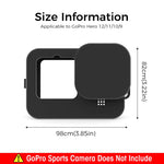 ZIBUYU® ZORBES Silicone Protective Case for GoPro Hero 12/11/10/9 Full Protection Silicone Skin Cover with Separate Anti-Scratch Lens Cover Travel Case Cover for GoPro Hero Series, with Hand Strap
