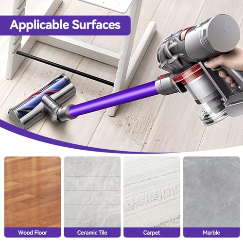 Verilux® Replenishment Kit, Soft Roller Brush Replacement Parts for Dyson V8, Replacement Accessories Kit Fluffy Head Anti-Static Soft Roller Cleaner Brush Head for Cleaning Hard Floors