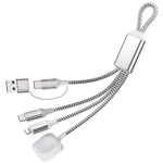 Verilux 3 in 2 PD 60W Type C Cable for Fast Charging featuring Magnetic Wireless Dock | 5.9ft Nylon Braided Design