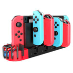 ZORBES® 2 In 1 Switch Controller Charging Dock Extension For Switch&Oled Model Joycons Switch Controller Charging Dock Station With 9 Storage Slots For Switch Game Cartridges,Game Consoles,USB,Black