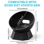 ZORBES Speaker Desk Holder for Amazon Echo Dot 4th and 5th Gen with Bowl Shape Design | Cable Slot and Elevated Placement