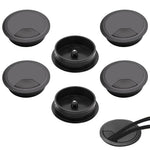 Serplex® 6Pcs Desk Grommets Desk Cable Organizer Grommets 2 inches Round Flip-Top Grommets Multi Cable Organizers Office Decorative Desk Grommets for Power Cords