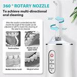 Verilux® Professional Cordless Flosser Rechargeable Portable Teeth Cleaner Electric Toothbrush With 3 Modes 2 PCS