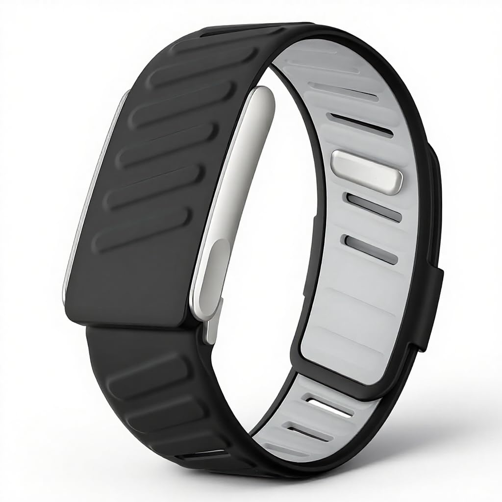 ZORBES® Silicone Sport Band Compatible with Whoop 5.0 Band Strap Men Women, Breathable Sport Adjustable Waterproof Replacement Wristbands Straps for Whoop 5.0 Silicone Band