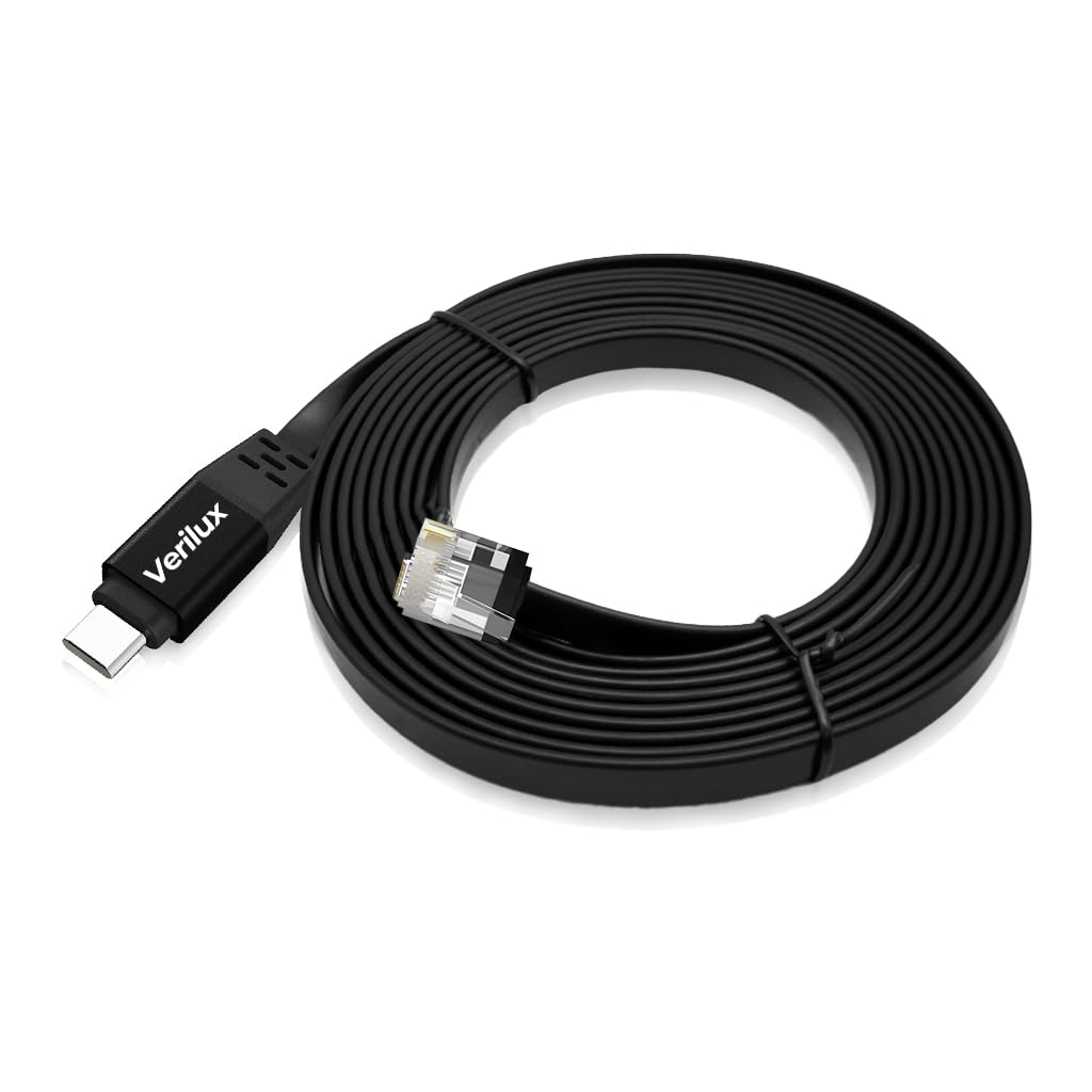 Verilux USB C to Ethernet Cable 6.6ft with RTL8152B NIC Chip for 1000Mbps Wired Internet