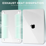 Verilux® Transparent Laptop Case for M3 MacBook Air 13.6 inch Case 2022 2023 2024 A3113 A2681 M2 Chip, with Screen Protector, TPU Keyboard Protector, Set of Dust Plugs