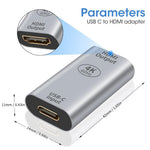 Verilux USB C to HDMI Adapter 4K@60Hz for MacBook and iPad Pro featuring Aluminum Alloy Shell