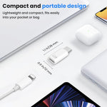 Verilux Light-ning to Type C Earphone Converter for iPhone 17 16 15 with Aluminum Alloy Housing | Supports Hands-Free Calling and Volume Control