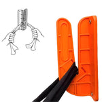 Serplex® Space-Saving Durable Wall-Mounted Fabric Cutter for Precision Cutting | Rag Cutter for Workshops, DIY Crafts & Fabric Recycling | Orange | Heavy-Duty, Ergonomic & Versatile Design