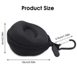 Verilux Travel Watch Hard Storage Box Case Cover for 38mm/42mm/40mm/44mm iWatch Series5/4/3/2/1,Wristwatches & Smart Watches up to 50mm, Black, Nylon