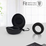 Verilux Travel Watch Hard Storage Box Case Cover for 38mm/42mm/40mm/44mm iWatch Series5/4/3/2/1,Wristwatches & Smart Watches up to 50mm, Black, Nylon