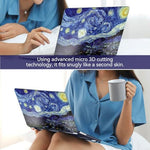 ZORBES® Compatible with MacBook Air 13.6 Inch A3240, Laptop Case Cover Fashion Starry Artistic Shell Case with Matching Keyboard Protective Stickers, Fits 2023 A2681 M2 2024 A3113 M3