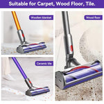 Verilux® Replenishment Kit, Soft Roller Brush Replacement Parts for Dyson V8, Replacement Accessories Kit Fluffy Head Anti-Static Soft Roller Cleaner Brush Head for Cleaning Hard Floors