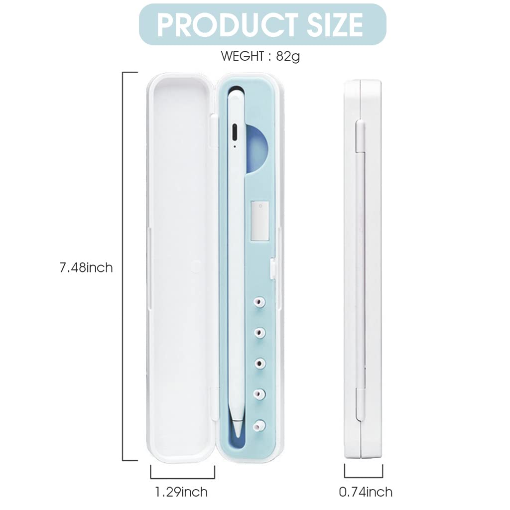 ZORBES® for Apple Pencil Cover, Protective Pencil Case for Apple Pencil 1st and 2nd Generation, for Apple Pencil Case Carrying Case for Stylus Pen Magnetic Pen iPad Pen (Without Pen and Tip)