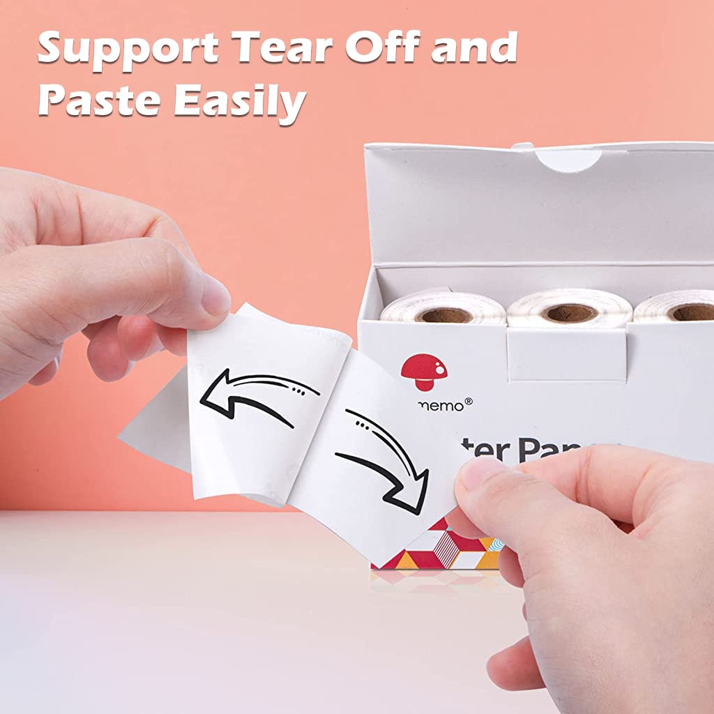 ZORBES® Thermal Printer Paper Poll 3 Pcs White 50mm*3.5m/Roll