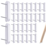 Serplex® Furniture Glide Nails for Wooden Chair Legs, 30Pcs Oval Nail-On Floor Protectors with Plastic Pads Anti-Scratch Nail Furniture Sliders for Hardwood & Tile Floors