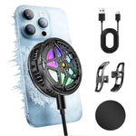 ZORBES® Phone Cooler Gaming Fan, Led Gaming Mobile Cooler Fan With RGB Lights, Cooler Semiconductor Technology Mobile Phone Radiator with Clips Fan for iPhone