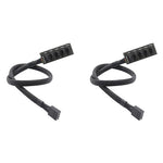 Verilux PWM Fan Hub for PC Case Fans with 15.7 in 1 to 5 Splitter and Braided Nylon Sleeve