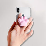 ZORBES® Cute 3D Cat Paw Shape Expandable Collapsible Mobile Phone Grip Stand Holder for Smartphone Tablet Cell Phone Accessory