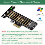 Verilux® NVMe Adapter M.2 PCIe 4.0 x1 Card for M.2 (M Key) 2230 2242 2260 2280 Size NVMe SSD Support PCIe x4 x8 x16 Slot Graphic Card 4PCS