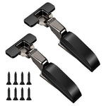 Serplex® Cabinet Door Hinge Slow Closing Hydraulic Cabinet Hinge, High Class Black Finish Design, Heavy Duty Steel Cabinet Door Hinge for Closet, Furniture