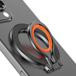 ZORBES® Magnetic Phone Grip Holder for Mag-Safe Ring Stand Holder Adjustable Kickstand for iPhone 17 16 Pro Max 15 14 13 12, Finger Loop Stand with Silicone Finger Strap, Wireless Charging Compatible