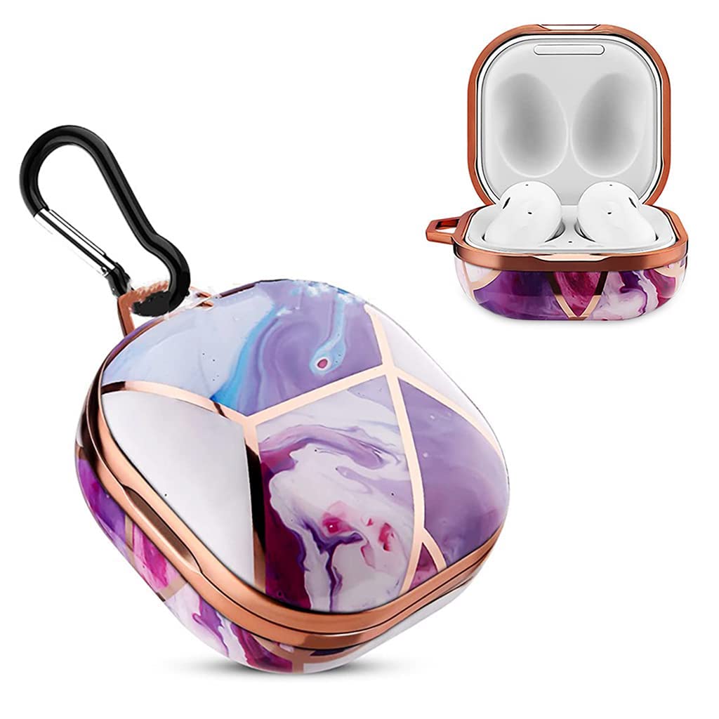 ZORBES® Fashion Design Protective Cover for Samsung Galaxy Buds Pro(2021),Galaxy Buds 2,Galaxy Buds Live,Shockproof Cover for Creative Design Key Ring (Without Earphone, Seperate Pieces Design)
