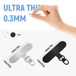 ZORBES® 2Pcs 360° Rotatable Phone Tether Tab, Universal Phone Lanyard Patch, Cell Phone Replacement Pad ,Anti-Lost Attachment Hanging Metal Ring Compatible for iPhone & Other Cell Phone