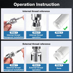 Serplex® 2-in-1 Drill-Compatible Pipe Threading Tap & Die Tool