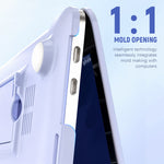 ZORBES® Laptop Case for MacBook Air 13.6 inch Sleek Purple Matte Laptop Case with Riser Stand Universal Laptop Case for MacBook Air 13.6 inch A3113 M3/ A2681 M2