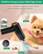 ZORBES® Compressed Air Duster, 120W Compressed Air Can for Cleaning PC, 7.4V Compressed Air Blower for Computer Cleaner, 16000Pa Car Vacuum Cleaner Electric Keyboard Duster with Multi-Nozzles for Home