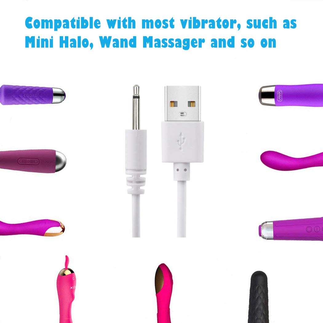 Verilux USB Charging Cable for 2.5mm Jack Beauty Devices featuring Copper Wire Core 80cm | Reliable DC Power Connection