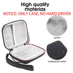 ZORBES® Storage Bag For Samsung T7/T7 Touch Portable Ssd,Shockproof Travel Organizer Storage Case With Handstrap For Samsung T7/T7 Touch 500Gb 1Tb 2Tb Usb 3.2 External SSD (Only Bag),Black