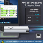 Verilux M.2 NVMe SSD Enclosure for 2230–2280 Drives with Cooling Fan and USB 3.1 10Gbps Speed