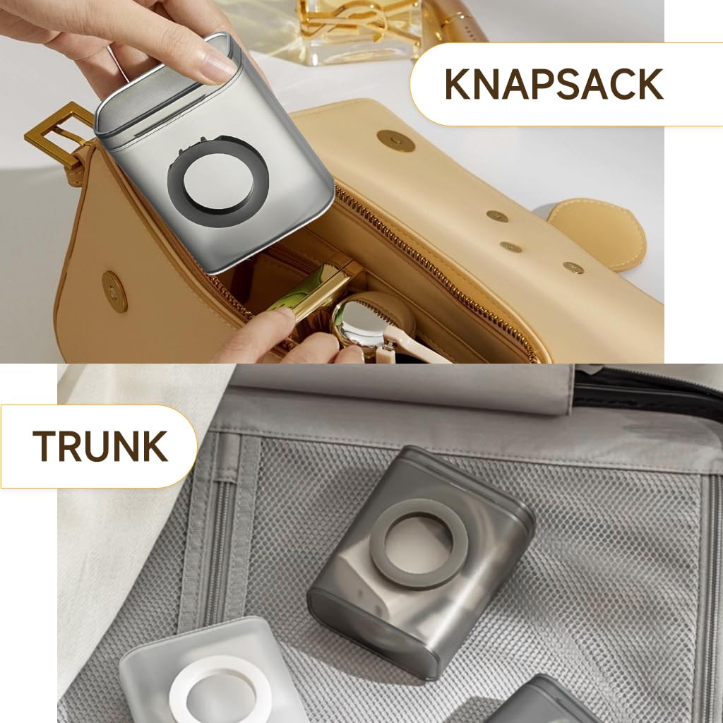 Verilux Cable Organizer for Travel and Daily Use featuring Flip Lid and 7.8x4.9x9.3cm Box | Plastic Case with Folding Ring Handle