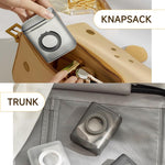 Verilux Cable Organizer for Travel and Daily Use featuring Flip Lid and 7.8x4.9x9.3cm Box | Plastic Case with Folding Ring Handle