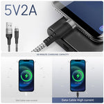 Verilux® 10Ft/3M Micro USB Cable, 5V/2A Micro USB Cable Fast Charging, 480Mbps Data Sync Micro USB Data Cable, Nylon Braided charging cable micro usb for Phone, Tablet, Micro USB Port Enabled Mobile