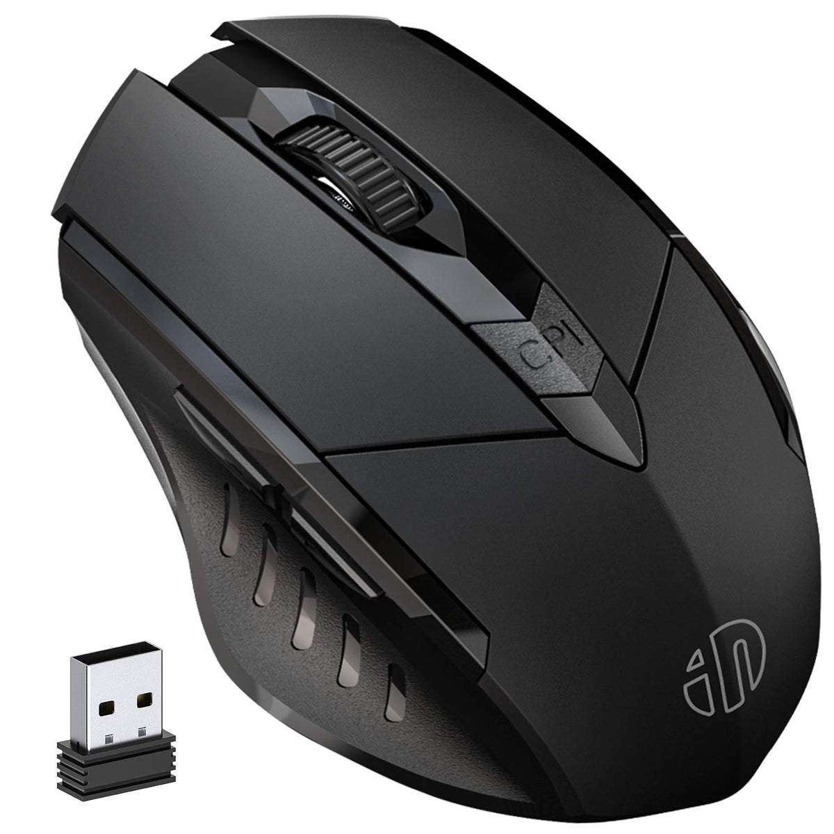 Verilux Wireless Mouse for Laptop and PC with 1600DPI Optical Sensor | Ergonomic Rechargeable Design