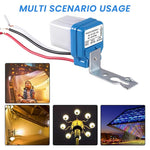 Serplex® 5Pcs Photocell Switch AC 220V 10A Automatic Dusk-to-Dawn Photoswitch Auto On/Off Photocell Light Sensor Switch Photocell Control Light Sensor for for Pathway, Porch, Stair, and Home Lighting