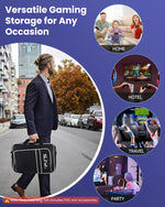 Verilux Carrying Case for PS5 with 42x16x28 cm Large Capacity and 600D Oxford Protection