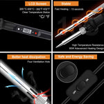 Serplex® Soldering Iron Kit with 5 Different Soldering Tips, 80W/220V 200-500°C Temperature Adjustable Soldering Iron with LCD Digital Display Welding Tool Fast Heating Solder Iron