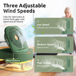 Verilux USB Plug Fan featuring 2.5L Dual Spray and Foldable Design for Office & Travel Use | Quiet Humidifying Air Cooler for Indian Climate