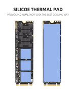 ZORBES M.2 SSD Heatsink Combo for PC and PS5 with Verilux NVMe PCI-E X4 Adapter | Aluminum 2280 Design featuring 30°C Cooling and Double-Sided Clip