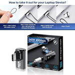 Verilux® 240W USB C 4.0 Magnetic Adapter