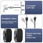 Verilux USB Printer Cable for Dual Device Connection with Switch Controller 6.6ft | 480 Mbps Data Transfer