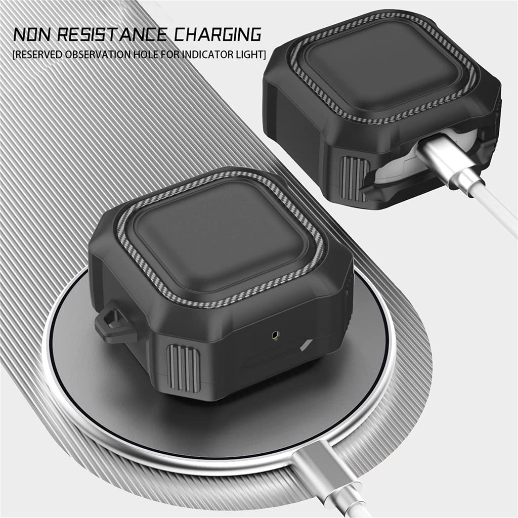 ZORBES® Rugged Cover Case for Samsung Galaxy Buds Pro(2021), Galaxy Buds 2, Galaxy Buds Live (2020)-Oil-Resistant, Abrasion-Resistant, Shock-Resistant(Without Earbud, Separate Pieces Design)