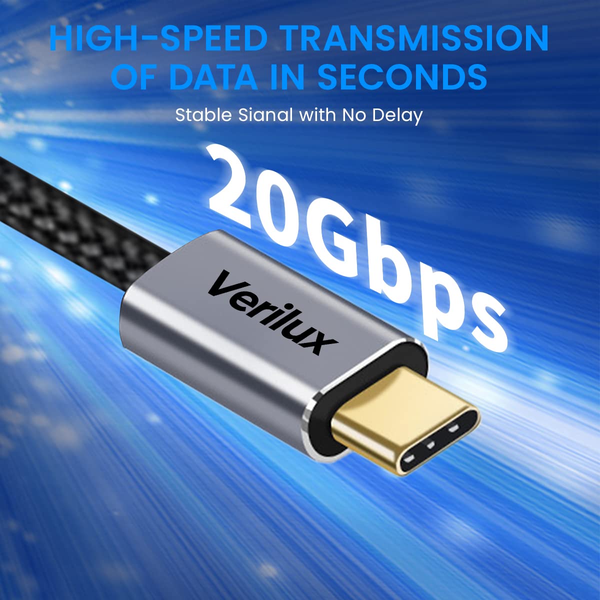 Verilux® Type-C To Type-C Cable10Ft