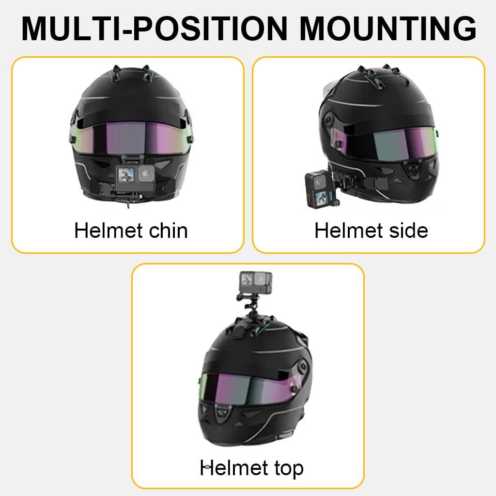 ZORBES® Helmet Chin Strap Mount for Hero 13/12/11/10/9/8/7/6/5, for SJCAM, for Insta 360