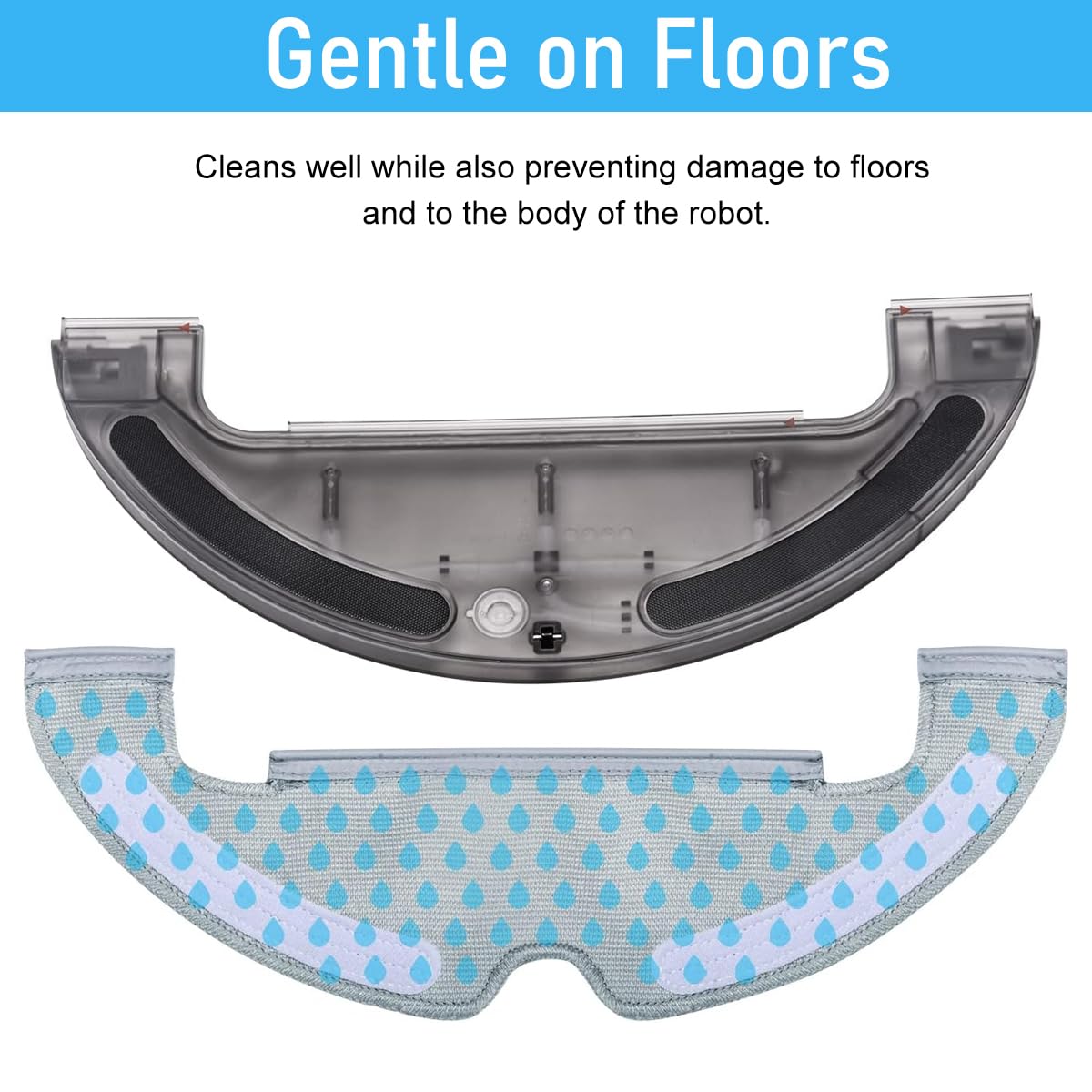 Verilux® Mopping Cloth for Mi Robot Vacuum Cleaner X10 Microfiber Absorbent Wet & Dry Use Mop Cloth Replacements for Vacuum X10